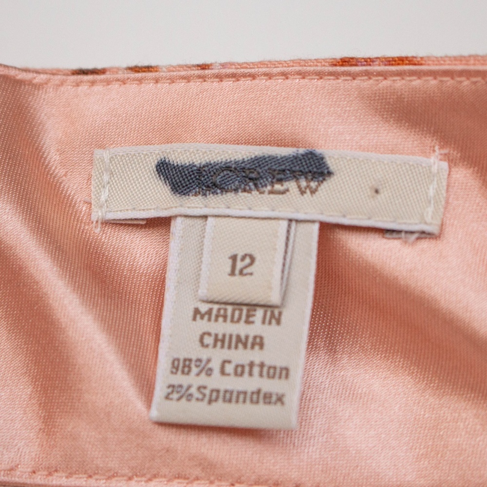 J. Crew Floral Pencil Skirt - Pink and Orange - Picture 3 of 5